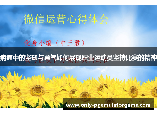 病痛中的坚韧与勇气如何展现职业运动员坚持比赛的精神